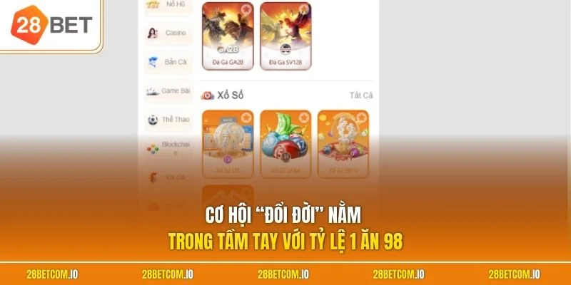 Cơ hội “đổi đời” nằm trong tầm tay với tỷ lệ 1 ăn 98