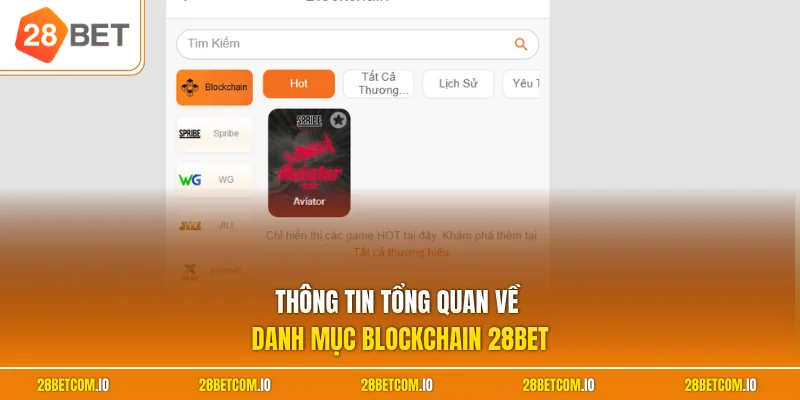 Blockchain 28BET 1 Thông tin tổng quan về danh mục blockchain 28BET